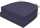Outdoor Chair Cushions Set of 2, Waterproof Foam Patio Seat Cushions with Ties for Garden Sofa & Dining Furniture, 3-Year Color Fastness, 18x18x3 Inch, Grey by GreenHaven Gardens