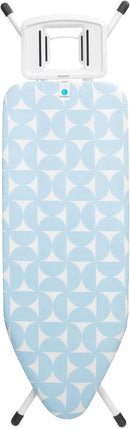 Brabantia Size C Ironing Board (49x18 in) 7 Height Options, Solid Steam Iron Rest Holder (Fresh Breeze) Non-Slip Feet, Anti-Collapse Child Locks by CozyNest Decor