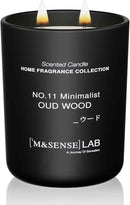 M&SENSE Natural Soy Candle| Oud Wood | 16.6 oz, 95H Burn | Minimalist Scented Candle for Relaxation, Gifting, Home Décor | for Bedroom, Office, Party Large by CozyNest Decor