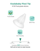 Koalababy Electric Nasal Aspirator for Baby, Large Flow, Baby Nose Sucker with 3 Suction Levels, Rechargeable Nose Cleaner for Toddlers, Music and Light Soothing, Soft Silicone Tips by TinyTreasures Baby Boutique