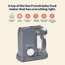 BEABA Babycook Solo 4 in 1 Baby Food Maker, Puree Steamer and Blender for Purees, Grinder with Auto Steam Cooking, Lrg Capacity 4.5 Cups 27 Servings in 20 Mins, Rose Gold by TinyTreasures Baby Boutique