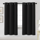 H.VERSAILTEX Blackout Curtains for Bedroom Thermal Insulated Room Darkening Living Room Curtains 72 Inch Long Grommet Privacy Protection Window Curtain Panels/Drapes for Nursery, 2 Panels,Jet Black by CozyNest Decor