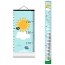 Baby Height Growth Chart - Canvas Height Chart for Kids Baby Child Toddler Boys Girls Growth Chart for Wall Room Nursery Decor Hangable and Removable Measuring Wall Ruler (Tower, Black Wood) by TinyTreasures Baby Boutique