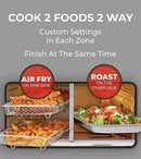 Emeril Lagasse Dual Zone 360 Air Fryer Oven Combo with French Door, 25 QT Extra Large, Cook Two Foods in Different Ways, Up to 60% Faster from Frozen to Finish by CozyNest Decor