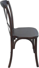 EMMA + OLIVER 2-Pack Walnut X-Back Chair by CozyNest Decor