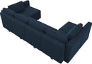 Belffin Modular Reversible Sectional Sofa U Shaped Couch with Storage Seat with Chaise Velvet Blue… by CozyNest Decor