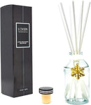 LOVSPA Reed Diffuser Set, Peppermint Bark Scented Oil Diffuser with Sticks, Home Fragrance Accessories for Bathroom Shelf Decor, Aroma Diffusers for Home or Office Desk, USA Made by CozyNest Decor