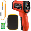 '-58°F to 2732°F Infrared Thermometer Temperature Gun with Thermocouple Probe, 50:1 Laser Temperature Gun for Humidity Measurement, BBQ, AC, High Temp Gun for Engine, Kiln, Forging, Industrial Use by TinyTreasures Baby Boutique