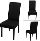 JQinHome Dining Room Chair Covers Set of 12, High Stretch Chair Slipcover Removable Washable Chair Seat Protector Cover for Home Party Hotel Wedding Ceremony (Black) by CozyNest Decor