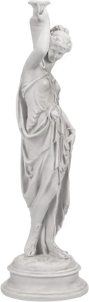 Design Toscano Dione the Divine Greek Water Woman Indoor/Outdoor Garden Statue, Medium, 22 inches tall, Cast Stone Resin, Antique Stone Finish by GreenHaven Gardens