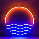 LED Decorative Lights USB Mountains Sunrise Sunset Led Neon Signs Home Decoration Wall Art Holiday Gift Brightness Adjustable 15''x15'' by CozyNest Decor