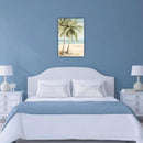 LURENCZH Tropical Beach Canvas Wall Art Seaside Palm Tree Picture Wall Decor Ocean Scenery Painting Prints for Bathroom Decor Framed(Beach-2,24.00" x 36.00") by CozyNest Decor
