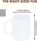 11oz White Ceramic Sublimation Coffee Mug in White Gift Box, White, Case of 6 by CozyNest Decor