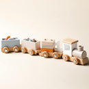 ibwaae Wooden Train Set for Baby Toys with Numbers and Blocks Train Toy 12 PCS for Toddler Boys and Girls 1 2 3 4 5 Birthday Toys by TinyTreasures Baby Boutique