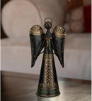 Regal Art & Gift Angel Statue - Metal Indoor/Outdoor Garden Statue Deals, Elegant Garden Decor, Beautiful Gifts for Women, Exquisite Angel Statues for Garden, 16-Inch, Black/Gold by CozyNest Decor
