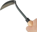 Japanese Gardening Weeding Sickle Nejiri Kama Sharp Steel Blade and Wood Handle by GreenHaven Gardens