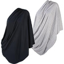 LK Baby Infinity Nursing Scarf Breastfeeding Cover Ultra Soft Premium Jersey Polyester- 100% AZO free and Safe for Baby (2pk Grey/Black) by TinyTreasures Baby Boutique