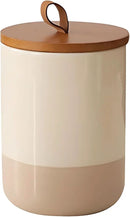 Coffee Canister, Ceramic Food Storage Jars with Lids Salt Matcha Container Brown Sugar Container Bowl for Kitchen Tea, Coffee Beans, Spice (