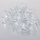 H&D HYALINE & DORA H&D 50pcs 38mm Crystal Icicle Pendant Chandelier Prisms Drops Lamp Candle Holders Curtain DIY Parts(Clear) by GreenHaven Gardens