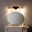 Kichler Hendrik 33.75" 4 Light Vanity Light with Satin Etched Cased Opal Chrome by CozyNest Decor