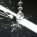 1ft 10pcs Teardrop Crystals Garland, Hanging Chandelier Crystals Prism Beads Chain for Wedding Home Decoration Clear GOLDENHAITAI by GreenHaven Gardens