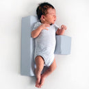 Baby Side Sleeper Weddge Adjustable Soft and Breathable Pillow Blue by TinyTreasures Baby Boutique
