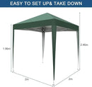 Outvita 6.5x6.5ft Pop Up Canopy Tent, Outdoor Instant Shelter Folding Canopy with Carry Bag for Commercial Events, Party, Backyard BBQ, Camping Green by GreenHaven Gardens