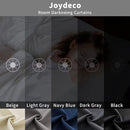 Joydeco 84 Inch 60% Blackout White Curtains 2 Panels, Elegant Semi Sheer Curtains for Bedroom, Thermal Insulated Black Out Drapes for Living Room, Rod Pocket Back Tab Drapes(W52 x L84 Inch,Pure White) by TinyTreasures Baby Boutique