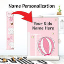 Sungwon Personalized Kids Canvas Growth Chart, Height Chart, Elephant by TinyTreasures Baby Boutique
