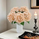 8pcs Fake Flowers Silk Hydrangea Artificial Flowers Bouquets Faux Hydrangea Stems for Home Table Centerpieces Wedding Party Decoration by CozyNest Decor