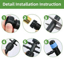 236FT Quick Connect Drip Irrigation Kit, Garden Watering System DIY Automatic Irrigation Equipment Kit for Lawn Raised Bed Greenhouse Plant Watering with 1/4'' Tubing, Drip Emitter, Connector by GreenHaven Gardens