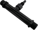 1/2-inch Plastic Irrigation Pipe Injector for Irrigation Venturi Fertilizer Mixer Injector Tube Suitable for Agricultural System Fertilizer and Chemical Injection Black