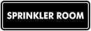Signs ByLITA Standard Sprinkler Room Sign (Black) - Medium by GreenHaven Gardens