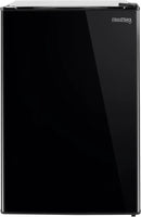 RecPro 3.3 Cu Ft 12V RV Refrigerator | Black Fridge with Adjustable Shelves, 18-Can Door Storage, Reversible Door | 7 Temp Settings, Frost-Free | Ideal for RVs & Small Spaces by CozyNest Decor