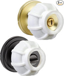 Enjoy Cover |Door Handle Grip Doorstop Knob Stopper Cover, Set of 2 Door Knob Grips for Arthritis & Seniors,Universal Size Wall Protector (White) by TinyTreasures Baby Boutique
