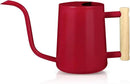 Watering Can Indoor Plants, 35oz Small Stainless Steel Metal Watering Can Modern Decorative Watering Pot with Long Spout for Indoor House Plant Bonsai Garden Flowers (Red) by GreenHaven Gardens