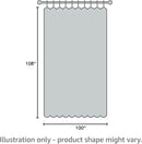 FMFUNCTEX Linen Sheer Sliding Door Curtains for Bedroom, Beige Curtains 108 Inches Long Window Curtain Drapes for Living Room, Natural Patio Glass Door Extra 100 Wide Curtain, Grommet Top 1 Panel by CozyNest Decor