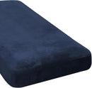 H.VERSAILTEX Velvet Stretch Individual Chaise Cover Sectional Couch Covers for L Shaped Sofa Both Left/Right Furniture Protector Seat Cushion Sofa Cover (1 Piece Chaise Cover, Navy) by CozyNest Decor