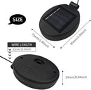 Solar Lantern Light Replacement Top for Flower Light ,LED Solar Panel Lantern Lid Replacement Part for Outdoor Flower DIY Garden Patio Decor (2PCS) by CozyNest Decor