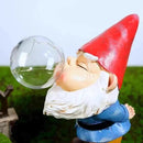Garden Gnomes Outdoor with LED Solar Light - 11’’Spring Gnomes Decorations for Home/Yard/Patio with Lantern - Solar Garden Statues (Bubble Gnome) by CozyNest Decor