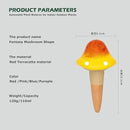 4 Pack Terracotta Watering Spikes, Vacation Self-Watering Planters Devices - Continuous Moisture with Slow Release Watering System - Perfect for Indoor Outdoor Plants (Fantasy Mushroom) by GreenHaven Gardens