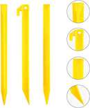 10-Pack Plastic Tent Stakes – 9-Inch Heavy Duty Canopy Anchoring Pegs for Camping, Gardening, Landscaping, Backpacking – Lightweight, Rust-Proof, Reusable Camping Stake by GreenHaven Gardens