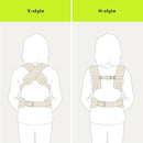 NEST BLANCHE Baby Carrier – Soft Cotton Linen Blend with Magnolia Jacquard Design, Adjustable and Ergonomic for Newborns and Toddlers (Ebony) by TinyTreasures Baby Boutique