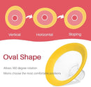19mm Oval Flanges Shields Compatible with Medela Pumps, Replacement Parts for Pump in Style, Symphony, Swing Maxi, Harmony and Personalfit Flex–Breast Pump Accessories by TinyTreasures Baby Boutique