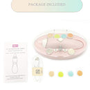 Rechargeable Baby Nail File, Fansidi Electric Baby Nail Trimmer for Newborn Infant or Toddler Toenail and Fingernail - Girls and Boys Accessory - Extra Replacement Pads Included (Pink) by TinyTreasures Baby Boutique