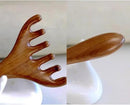 Natural Wooden Gua Sha Tool,Wooden Gua Sha Scraping Massage Tool,Long Handle Sandalwood Six Claw Antler Massager,1 Pieces by CozyNest Decor