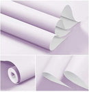 Dimoon 236''x17.7'' Purple Peel and Stick Wallpaper Contact Paper Modern Self Adhesive Wall Paper Removable Renter Friendly Textured Solid Color Shelf Cabinet Vinyl Roll (236''x17.7'',Light Purple) by GreenHaven Gardens