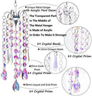 H&D HYALINE & DORA Chandelier Wind Chimes AB Coating Crystal Prisms Hanging Suncatcher Pendant Home Decor Gifts by GreenHaven Gardens