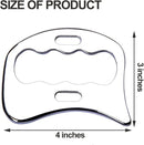 Stainless Steel Gua Sha Scraping Massage Tool-Muscle Scraper - Soft Tissue Mobilization,Physical Therapy for Back, Legs, Arms (2 PCS) by CozyNest Decor