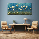 LASMOND Teal Dandelion Wall Art for Living Room Abstract Blowball Canvas Painting Prints Large Flower Floral Grassland Bedroom Decoration Modern Artwork Decor (46x23 Inches) by CozyNest Decor